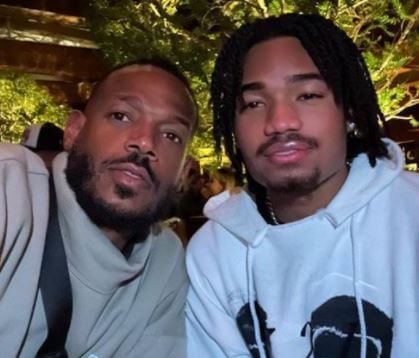 Shawn Howell Wayans with his father Marlon Wayans.